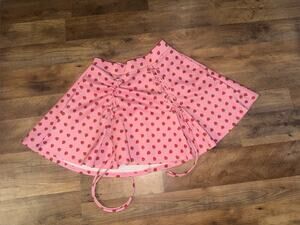 Hot topic women’s pink strawberry lace up skirt